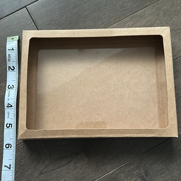 Kraft Paper Boxes With Clear Windows, Greeting Card Paper Storage Box Stationery - Picture 2 of 4